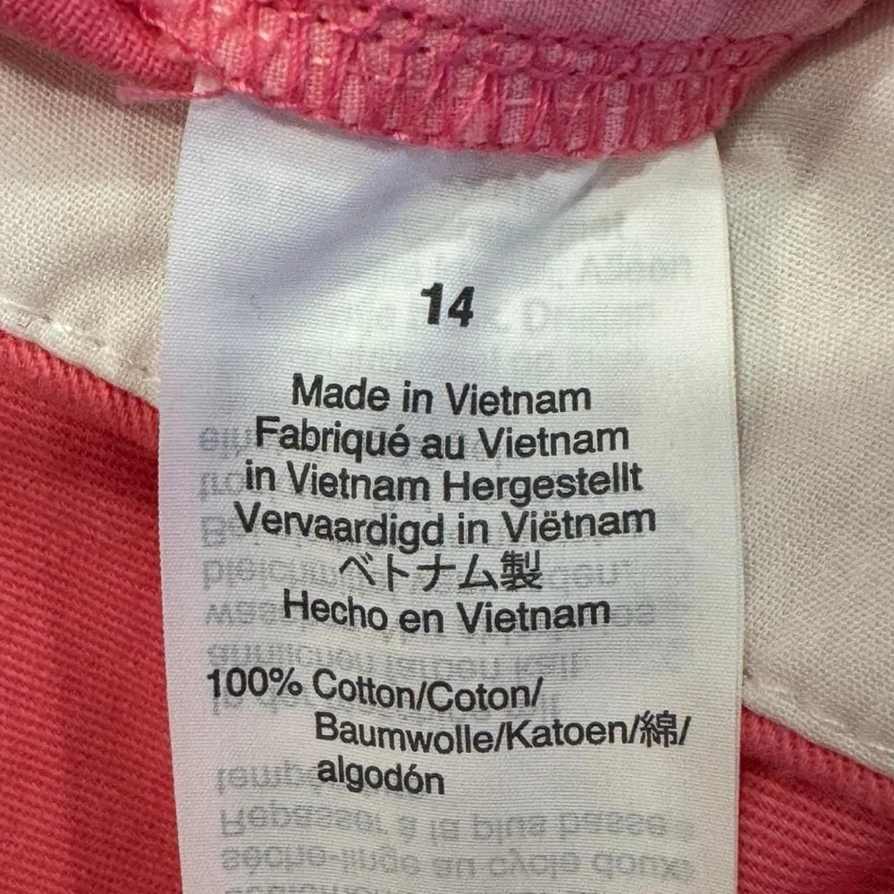 J.Crew Pink Cotton Chino Shorts Size 14 Preppy Summer - Picture 7 of 8